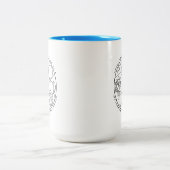 Verantwoordelijke volwassene - Circular Gallifreya Tweekleurige Koffiemok (Center)