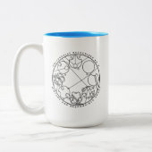 Verantwoordelijke volwassene - Circular Gallifreya Tweekleurige Koffiemok (Links)