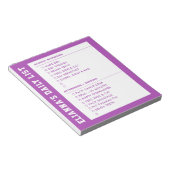 Verantwoordelijkheid die Klaar AM PM Checklist Kin Notitieblok (Schuin)