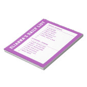 Verantwoordelijkheid die Klaar AM PM Checklist Kin Notitieblok (Linkerzijde)