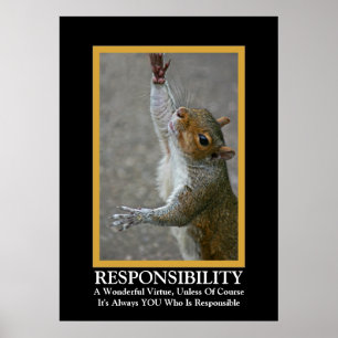 Verantwoordelijkheid ~ Fun Demotivational Poster
