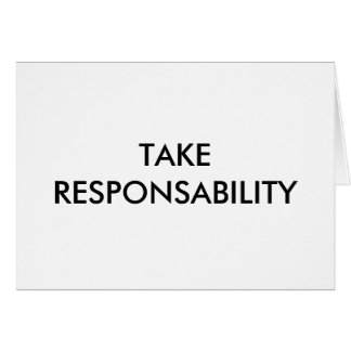 VERANTWOORDELIJKHEID NEMEN