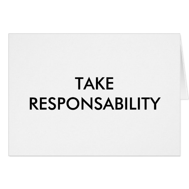 VERANTWOORDELIJKHEID NEMEN (Voorkant Horizontaal)