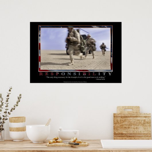 Verantwoordelijkheid Poster (Keuken)