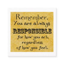 Verantwoordelijkheidsquote; gevoelens, kaart