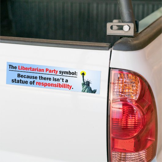 verantwoordelijkheidsstatus bumpersticker (Op Truck)