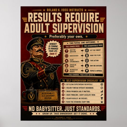 Verantwoording Bureau Poster | Roland K. Voss (Voorkant)