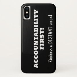 Verantwoording eerst, vriendelijkheid tweede Case-Mate iPhone case