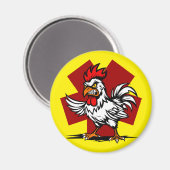 Verärgerter Hahn Magneet (Voorkant / Achterkant)