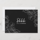 Veras 50ste verjaardag met foto zwart wit kaart (Achterkant)