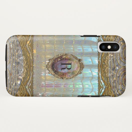 Veraspeece Baroque  Monogram Case-Mate iPhone Case (Achterkant (horizontaal))