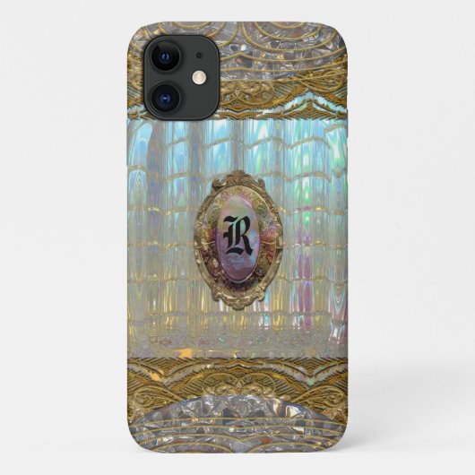 Veraspeece Mooie Unieke Barok Monogram Case-Mate iPhone Case (Achterkant)