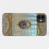 Veraspeece Mooie Unieke Barok Monogram Case-Mate iPhone Case (Achterkant (horizontaal))
