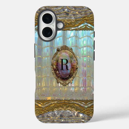 Veraspeece Sweet Baroque Monogram Case-Mate iPhone Case (Achterkant)