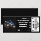 VERASSENDE MONSTER TRUCKS Cadeaubon Kaart (Voorkant / Achterkant)