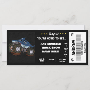 VERASSENDE MONSTER TRUCKS Cadeaubon Kaart