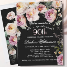 VERASSING Elegante Bloem 90ste Verjaardagsfeest