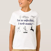 Verb deze Noun! T-shirt (Voorkant)