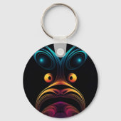 Verbaasd Abstract vogelkippengezicht Sleutelhanger (Voorkant)