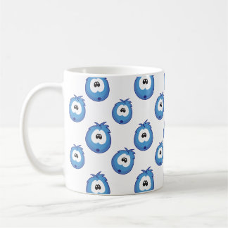 Verbaasd Blauw Niezer Patroon Koffiemok