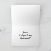 Verbaasd bruidsvoorstel gevouwen kaart (Binnen)