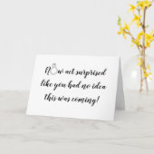 Verbaasd bruidsvoorstel gevouwen kaart (Gele Bloem)