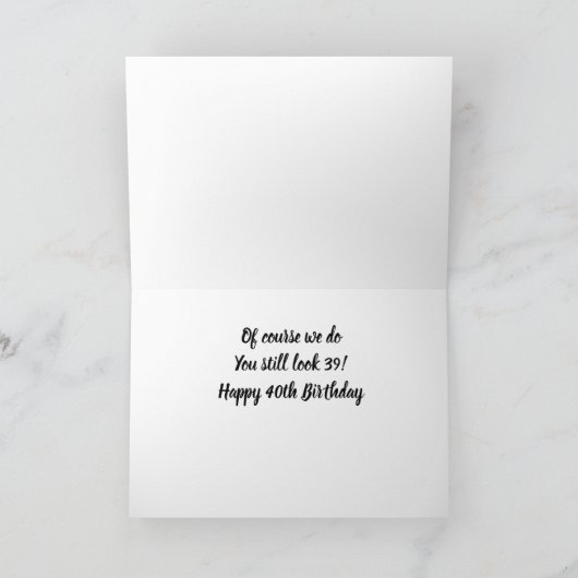 VERBAASD? DAT ZIJN WE! U BENT ***40*** KAART (Binnen)