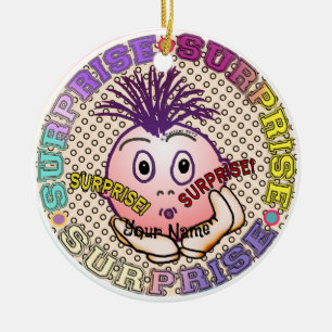 Verbaasd Gezicht  Keramisch Ornament