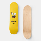 Verbaasd Gezicht Persoonlijk Skateboard (Voorkant)