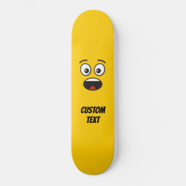 Verbaasd Gezicht Persoonlijk Skateboard