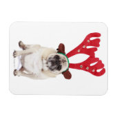 Verbaasd uitziende steker met Reindester Antlers Magneet (Horizontaal)