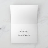 Verbaasd verrast door een grappige bridesmaïde voo kaart (Binnen)