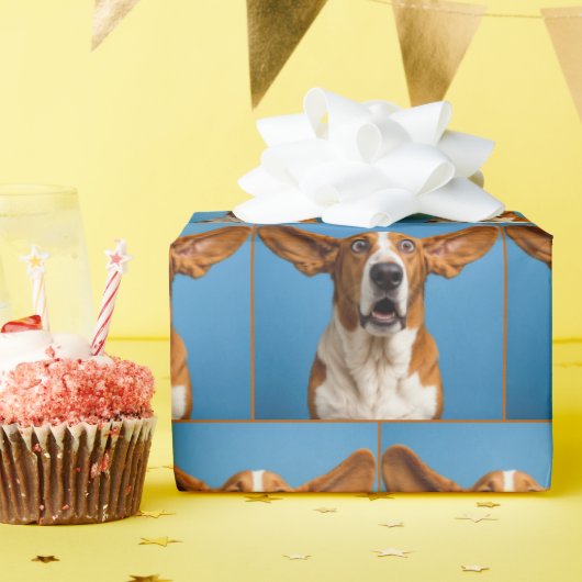 Verbaasde Basset Hound Cadeaupapier (Verjaardagsfeest)