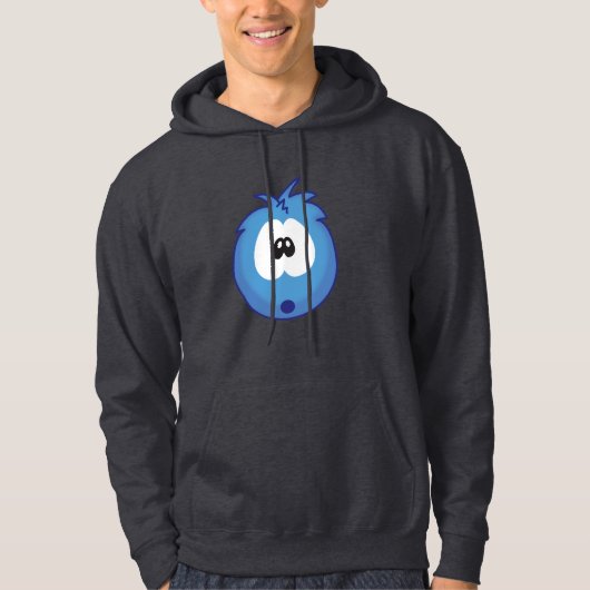 Verbaasde Blauwe Sneezie Hoodie (Voorkant)