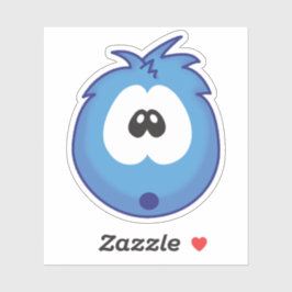 Verbaasde Blauwe Sneezie Sticker