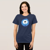 Verbaasde Blauwe Sneezie Tri-Blend Shirt (Voorkant volledig)