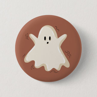 Verbaasde Geest met Opgeheven Armen Ronde Button 5,7 Cm