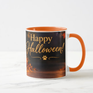 Verbaasde Hond Gelukkig Halloween Jack-o'-Lantern Mok