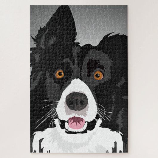 Verbaasde Hond Legpuzzel Pret - Ik Hou Van Mijn Hu (Verticaal)