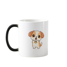Verbaasde Hond Schattig Cartoon Personage Kawaii