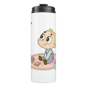 Verbaasde Jongens Illustratie Thermosbeker
