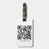 Verbaasde kat bagage label QR-code (Achterkant verticaal)