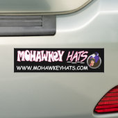 Verbaasde Mohawkey Monkey bumpersticker (Op auto)