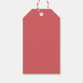 Verbaasde Retro Kerst Pin-Up Cadeaulabel (Achterkant)