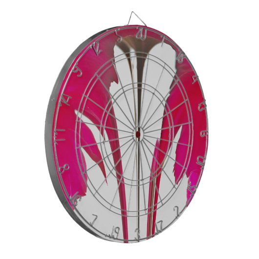 Verbaasde rode roos Hakuna Matata White sky Dartbord (Voorkant Links)