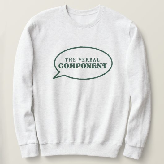 Verbal Component Sweatshirt - Light Grey (Design voorkant)