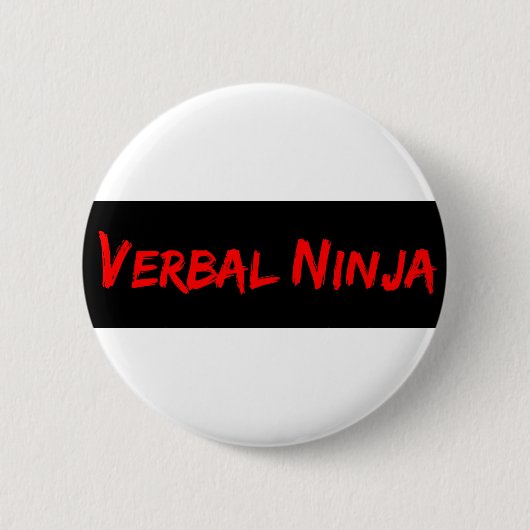 verbale ninja-knop ronde button 5,7 cm (Voorkant)