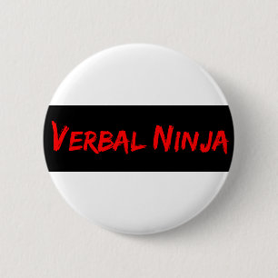 verbale ninja-knop ronde button 5,7 cm