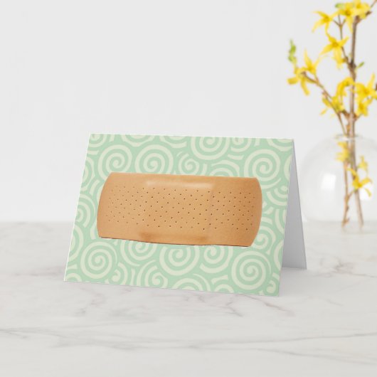 Verband Get Well Kaart (Gele Bloem)