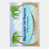 Verband met de Dood Utila Honduras Beach Theedoek (Verticaal)